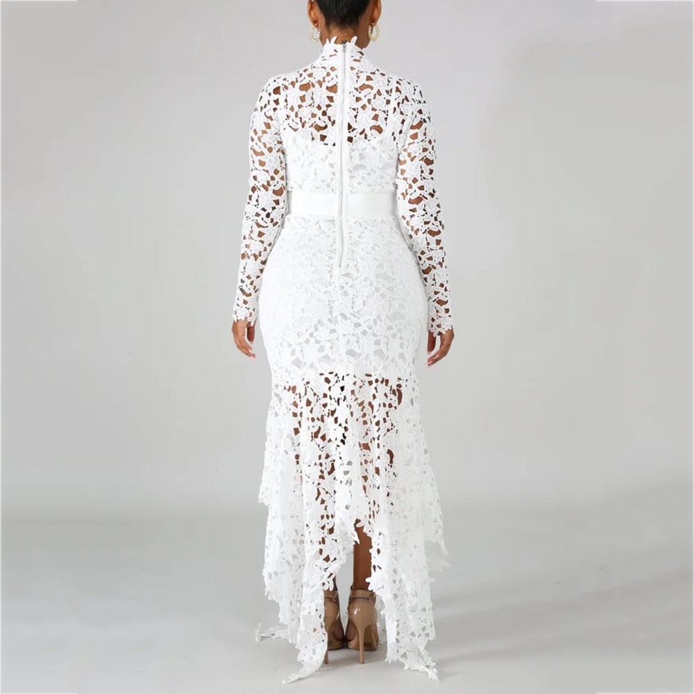 Vintage Sexy Lace Long Dress
